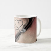 Krankenpfleger Medizinische Rose Gold Kaffeetasse (VorderseiteRechts)