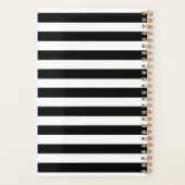 Krankenpfleger Medizinisches Monogramm Schwarz-wei Planer (Rückseite)