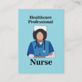 Krankenpfleger mit höherer Ausbildung Gesundheitsf Visitenkarte (Vorderseite)