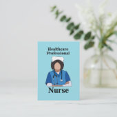 Krankenpfleger mit höherer Ausbildung Gesundheitsf Visitenkarte (Stehend Vorderseite)