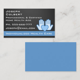 Krankenpfleger Moderne medizinische Versorgung Visitenkarte