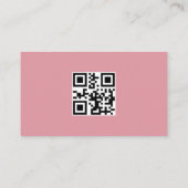 Krankenpfleger Moderne Rose Gold Medical QR Code Visitenkarte (Rückseite)
