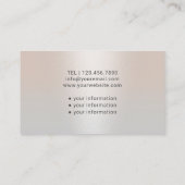 Krankenpfleger Moderner Silberner Beruflicher Medi Visitenkarte (Rückseite)