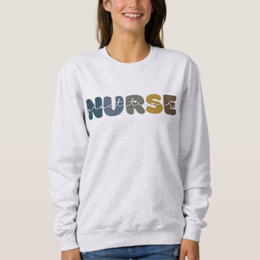 Krankenpfleger NP Bekleidung Sweatshirt (Vorderseite)