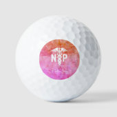 Krankenpfleger NP Pink Medical Personalisiert Golfball (Vorderseite)