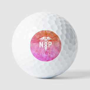 Krankenpfleger NP Pink Medical Personalisiert Golfball