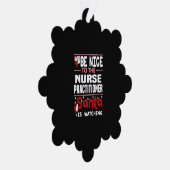 Krankenpfleger Ornament Karte (Rechts)