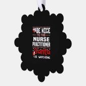 Krankenpfleger Ornament Karte (Linke Ecke)