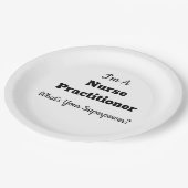 Krankenpfleger Pappteller (Schrägansicht)