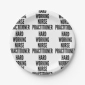 Krankenpfleger Pappteller (Vorderseite)