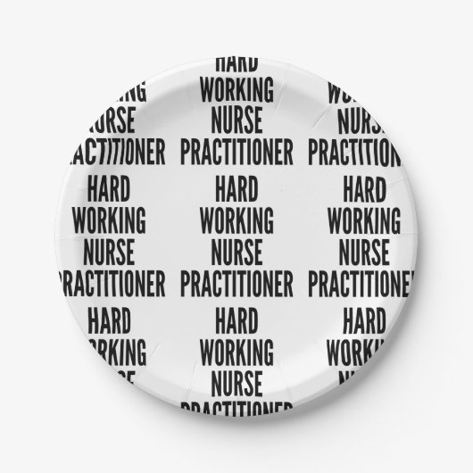 Krankenpfleger Pappteller (Vorderseite)