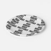 Krankenpfleger Pappteller (Schrägansicht)