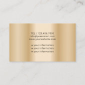 Krankenpfleger Pflege der modernen Goldenen Medizi Visitenkarte (Rückseite)