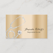 Krankenpfleger Pflege der modernen Goldenen Medizi Visitenkarte (Vorderseite)