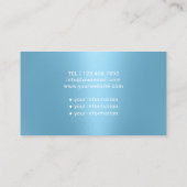 Krankenpfleger Pflegepersonal Moderne blaue medizi Visitenkarte (Rückseite)