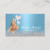 Krankenpfleger Pflegepersonal Moderne blaue medizi Visitenkarte (Vorderseite)