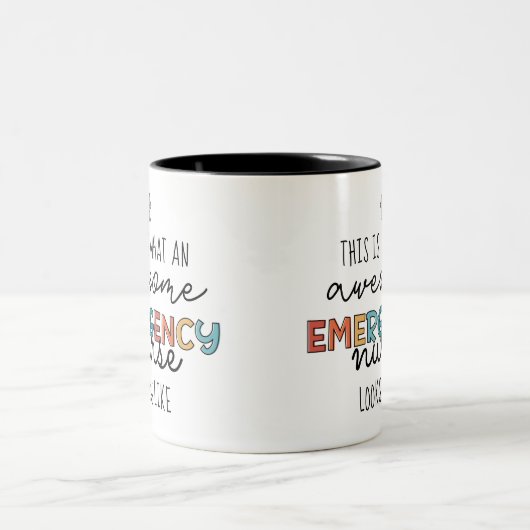Krankenpfleger Phantastische Krankenpflegegeschenk Zweifarbige Tasse (Mittel)