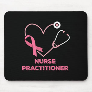 Krankenpfleger Pink Heart Stethoscope Breast C Mousepad