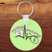 Krankenpfleger QRS und Design der Krankenpflegerob Schlüsselanhänger (Vorderseite)