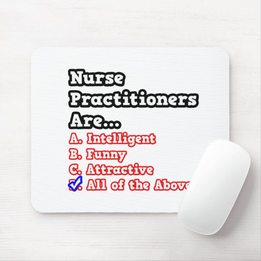 Krankenpfleger Quiz...Joke Mousepad (Mit Mouse)