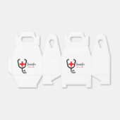 Krankenpfleger Rot und Stethoskop tragen Namen Geschenkschachtel (Ungefaltet)