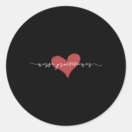 Krankenpfleger Runder Aufkleber (Vorderseite)