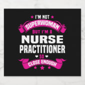 Krankenpfleger Schaumweinetikett (Einzelnes Label)