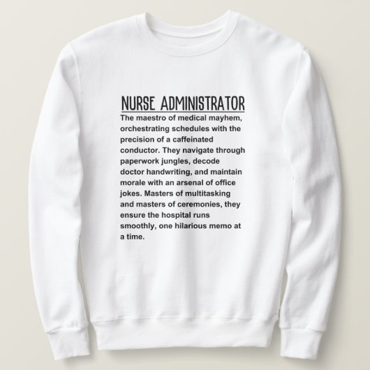Krankenpfleger Sweatshirt (Design vorne)