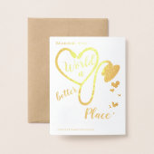 Krankenpfleger - Vielen Dank Folienkarte (Rückseite mit Umschlag)