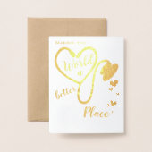 Krankenpfleger - Vielen Dank Folienkarte (Rückseite mit Umschlag)