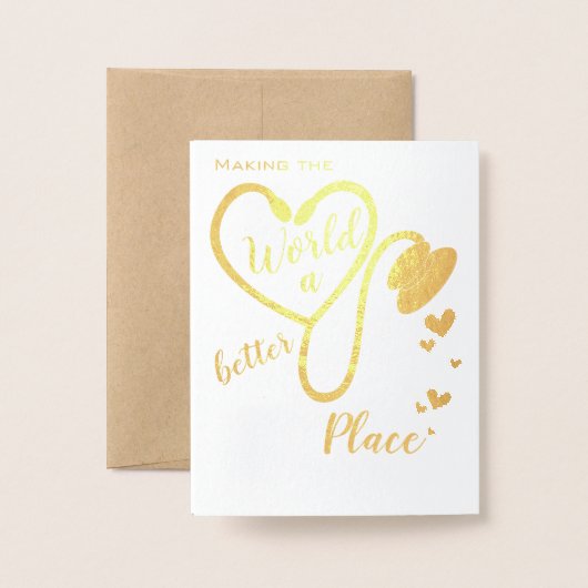 Krankenpfleger - Vielen Dank Folienkarte (Rückseite mit Umschlag)