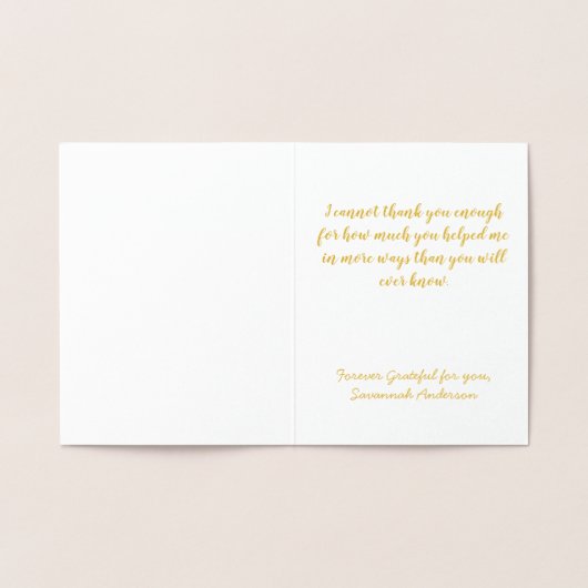 Krankenpfleger - Vielen Dank Folienkarte (Innenseite)