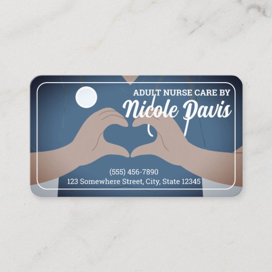 Krankenpfleger Visitenkarte (Vorderseite)