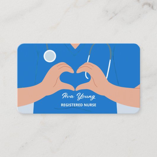 Krankenpfleger Visitenkarte (Vorderseite)