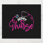 Krankenpfleger - Zitat zur Sonnenpflege - Krankens Schaumweinetikett (Einzelnes Label)