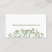 Krankenpfleger Zuhause Health Aide Business Card Visitenkarte (Rückseite)