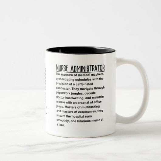 Krankenpfleger Zweifarbige Tasse (Rechts)