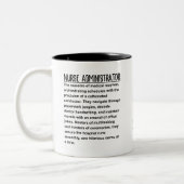 Krankenpfleger Zweifarbige Tasse (Links)