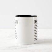 Krankenpfleger Zweifarbige Tasse (Mittel)