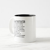 Krankenpfleger Zweifarbige Tasse (Vorderseite Links)