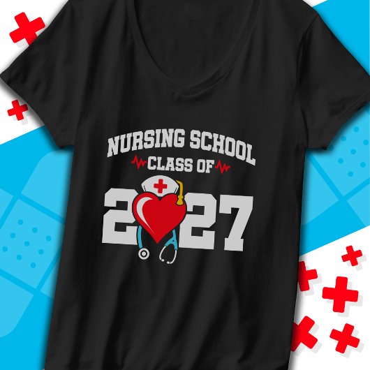 Krankenpflegerakademie 2027 Abschluss Nurse T-Shirt
