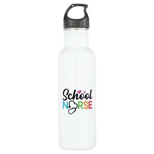 Krankenpflegerin Edelstahlflasche (Vorderseite)