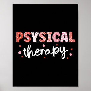 Krankenpflegerin für Physiotherapie Valentinstag R Poster