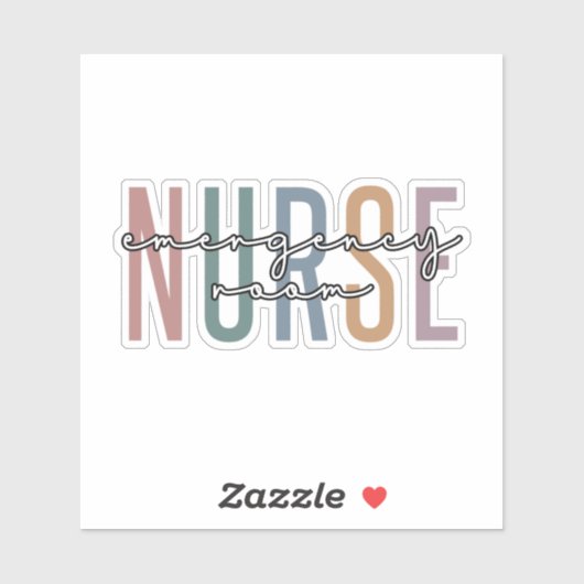 Krankenpflegerin im Notfall RN Künftige Krankenpfl Aufkleber (Blatt)