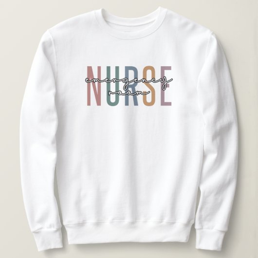 Krankenpflegerin im Notfall RN Künftige Krankenpfl Sweatshirt (Design vorne)