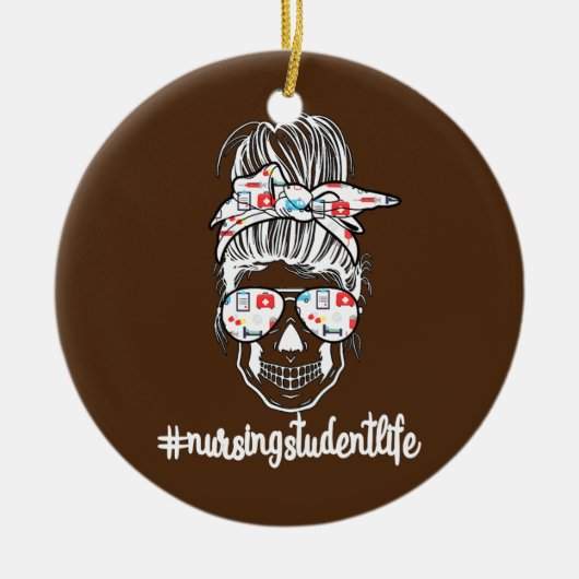 Krankenpflegerin Keramik Ornament (Vorne)