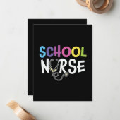 Krankenpflegerin Mitteilungskarte (Vorderseite/Rückseite Beispiel)