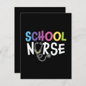 Krankenpflegerin Mitteilungskarte (Vorne/Hinten)