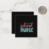 Krankenpflegerin Mitteilungskarte (Vorderseite/Rückseite Beispiel)