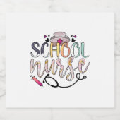 Krankenpflegerin Schaumweinetikett (Einzelnes Label)